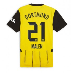 Borussia Dortmund Donyell Malen #21 Hjemme skjorte 2024-25 Kortermet